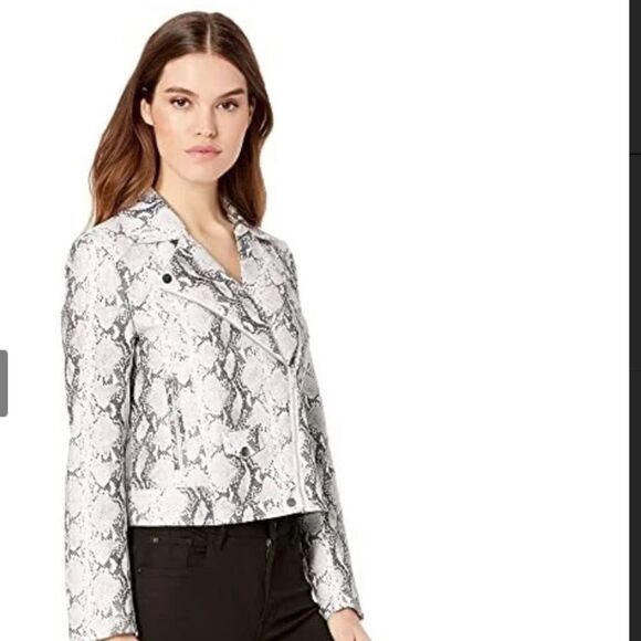 Cupcakes and CashmereBeatrix Snake Moto Jacket NWT - Picture 2 of 8
